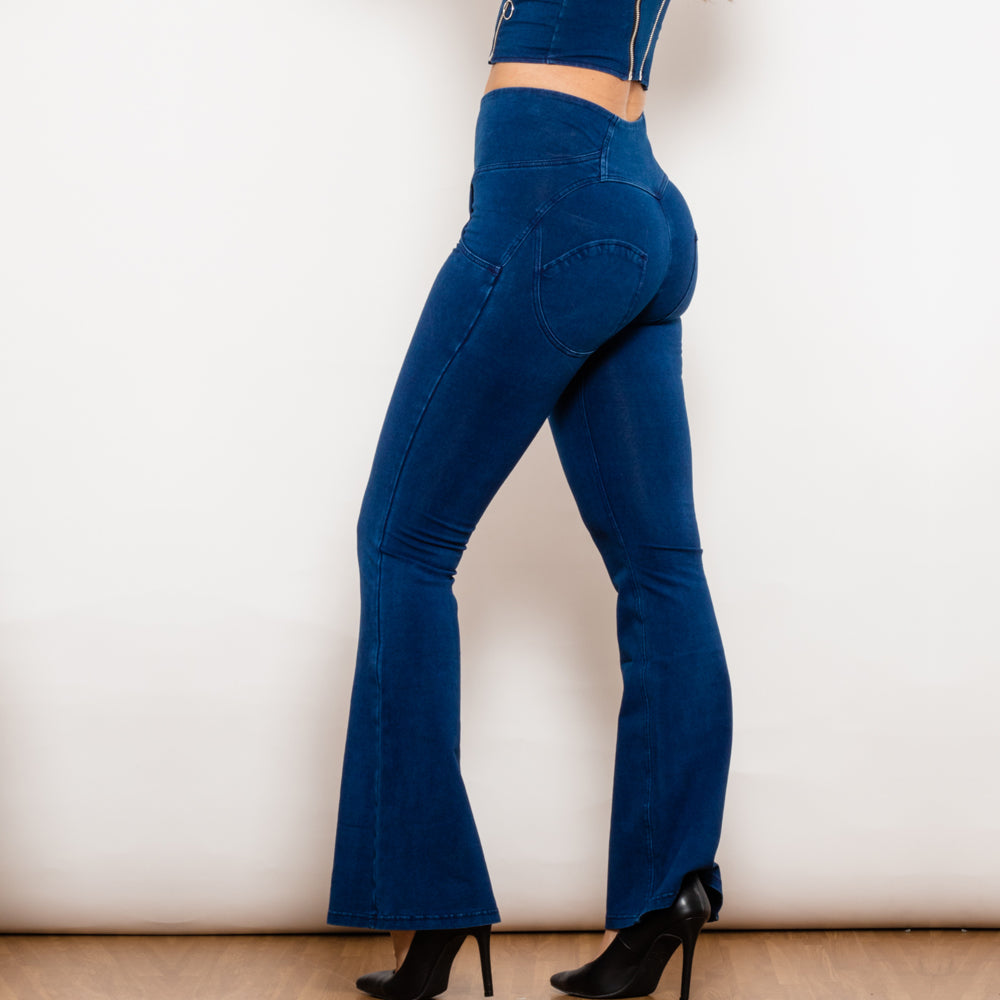 Shascullfites Melody Dark Blue Flared Lift Jeggings Button Up Jeans Bum Lift Jeans High Waist Flare Jeans Women Shascullfites Melody Dark Blue Flared Lift Jeggings Button Up Jeans Bum Lift Jeans High Waist Flare Jeans Women